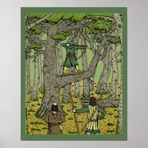 Pôster Robin Hood na Floresta de Sherwood
