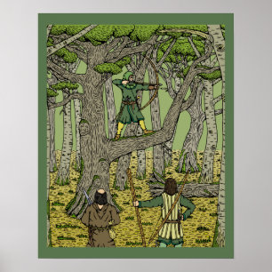 Pôster Robin Hood na Floresta de Sherwood