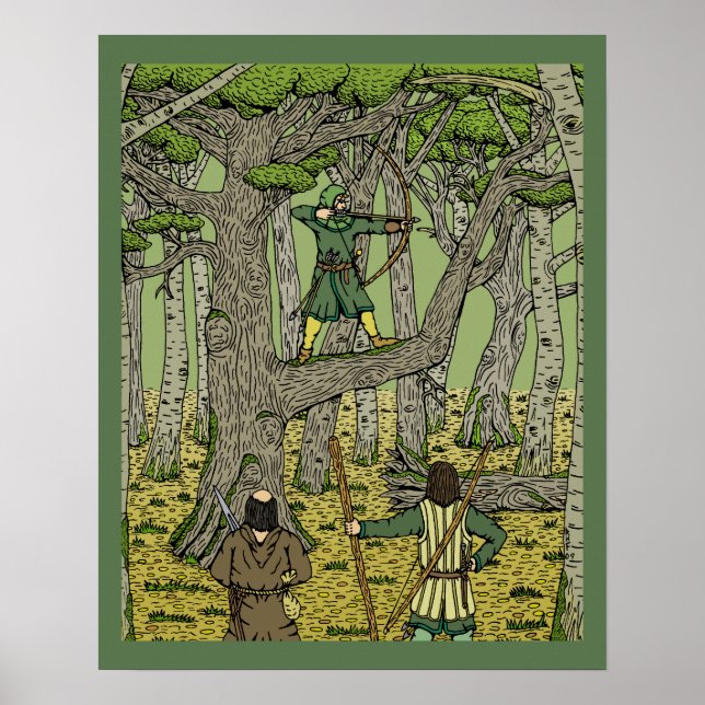 Pôster Robin Hood na Floresta Sherwood (Frente)