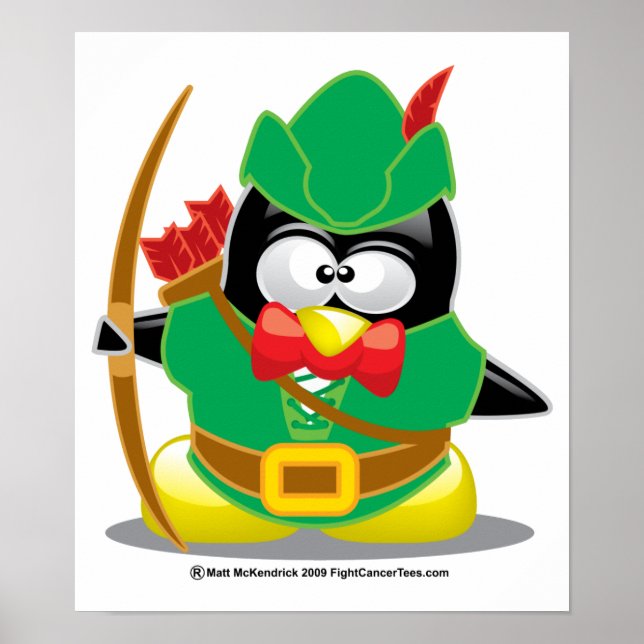 Poster Robin Hood Penguin (Frente)