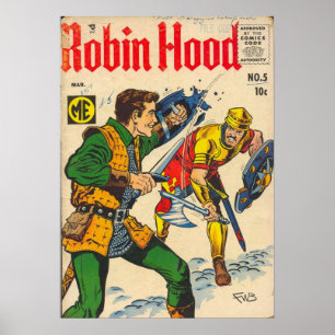 Poster Robin Hood Vintage Arte Cobrir