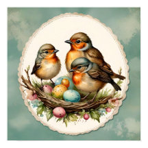 Robins de Primavera de Woodland Baby. Primavera. P