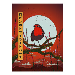 Pôster Robin's Twilight Perch