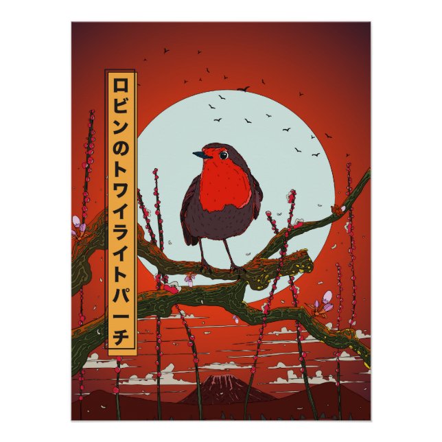 Pôster Robin's Twilight Perch (Frente)