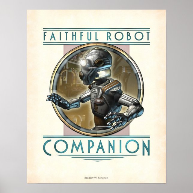 Poster Robô Companion Fiel (16x20") (Frente)
