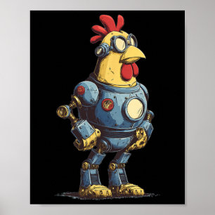 Poster Robô de Frango Incrível Para Futuros Amantes de An