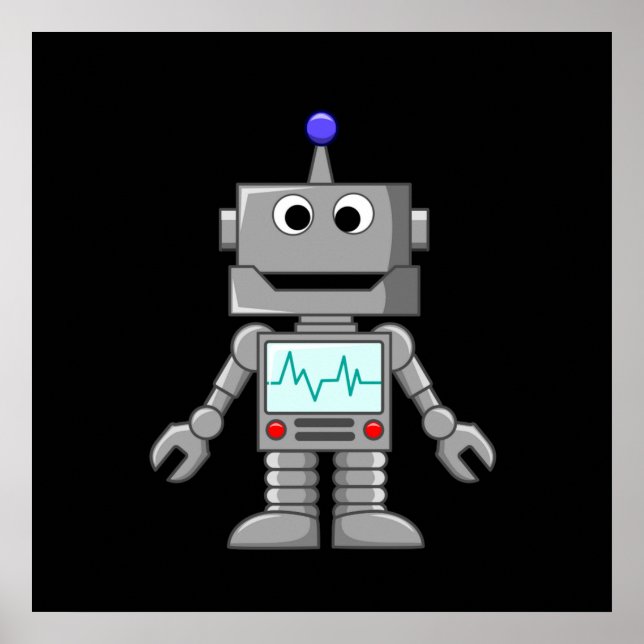 Pôster Robô Feliz (Frente)