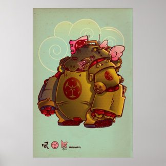 Pôster robô japão