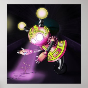 Poster Robô Menina