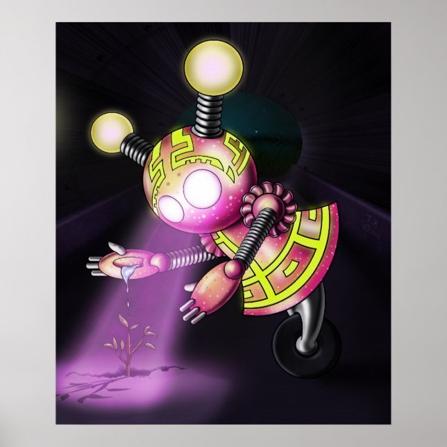 Poster Robô Menina (Frente)