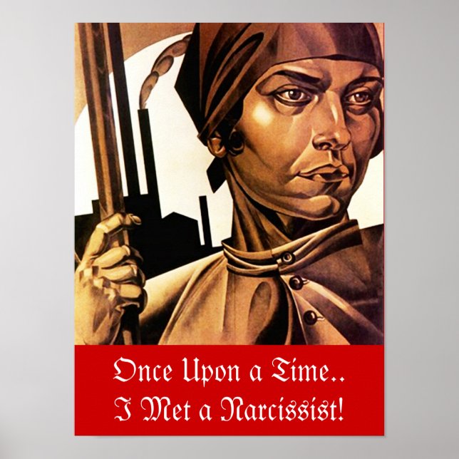 Poster Robô Robô Narc Narcisista Abuso NPD Fairytale (Frente)