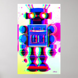Poster Robô Suspeito Número 4