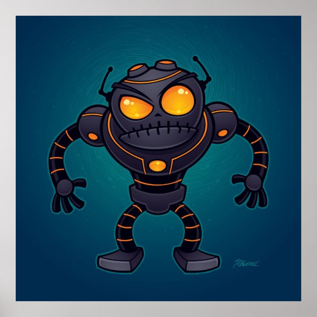 Pôster Robô Zangado (Frente)