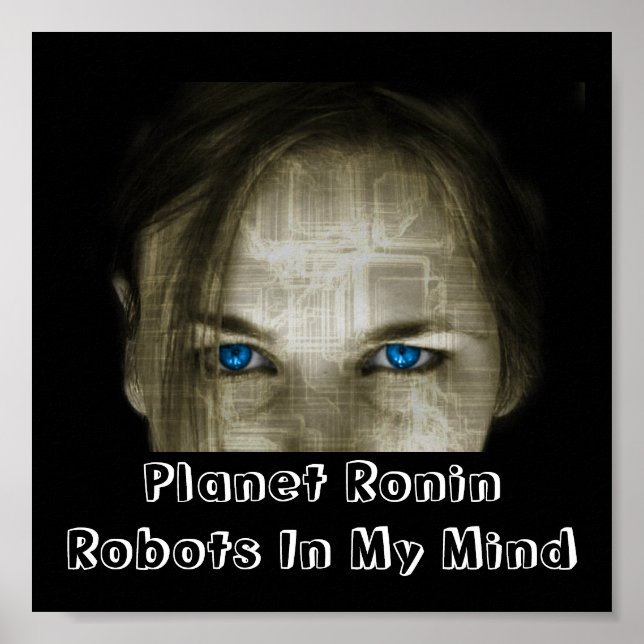 Pôster Robôs Na Minha Mente (Frente)