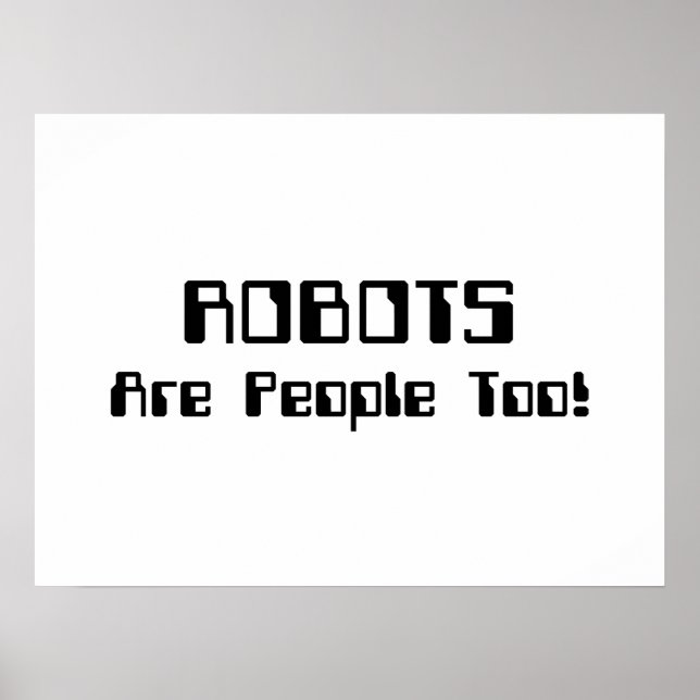 Poster ROBÔS Também São Pessoas! (Frente)