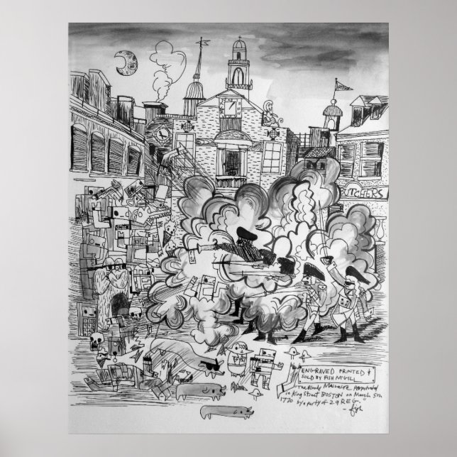 Poster RoBoston Massacre (Frente)