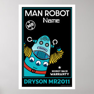 Poster Robot Gifts For Anniversary Or Wedding     Square 