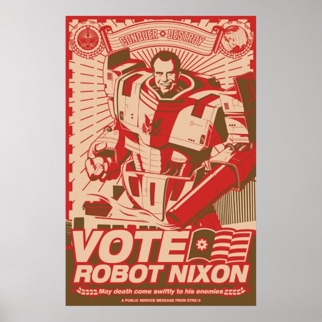 Pôster Robot Nixon (Frente)