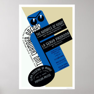 Pôster Robot Romance New York 1938 WPA