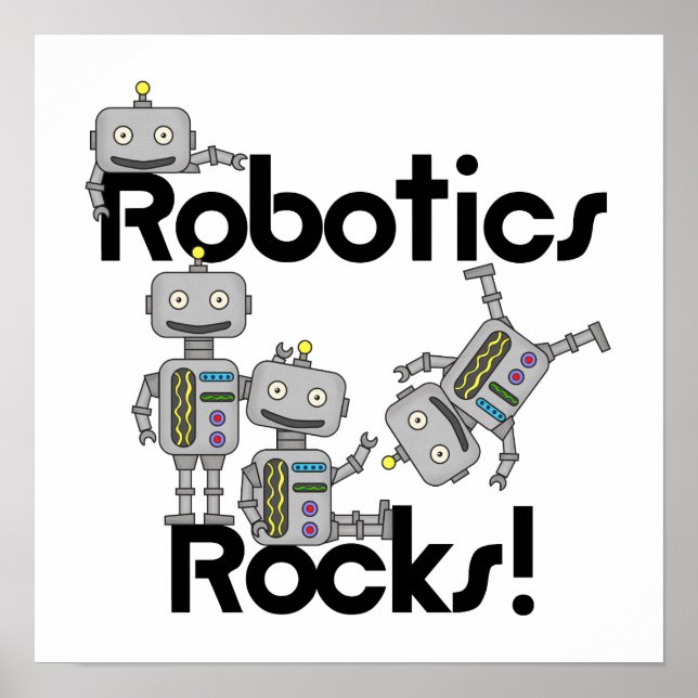 Pôster Robotics Rocks (Frente)