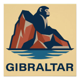 Pôster Rocha de Gibraltar