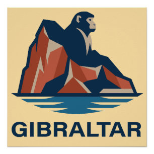 Pôster Rocha de Gibraltar