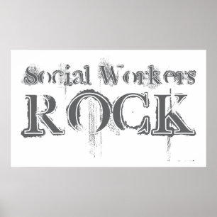 Pôster Rocha dos assistentes sociais