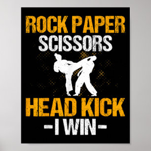 Poster Rocha Papel Tesoura Cabeçalho I Win - Artes Marcia