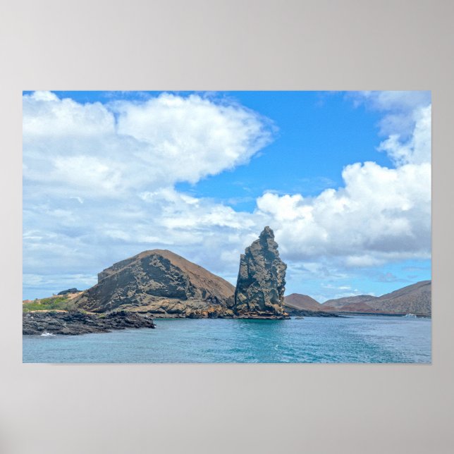 Poster Rocha Pinnacle, Ilha Bartolomé, Ilhas Galápagos (Frente)