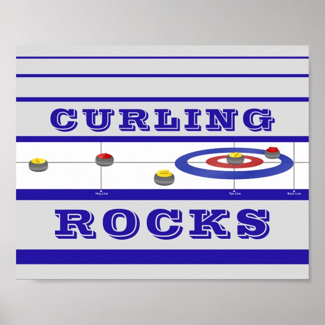 Poster Rochas Curling (Frente)