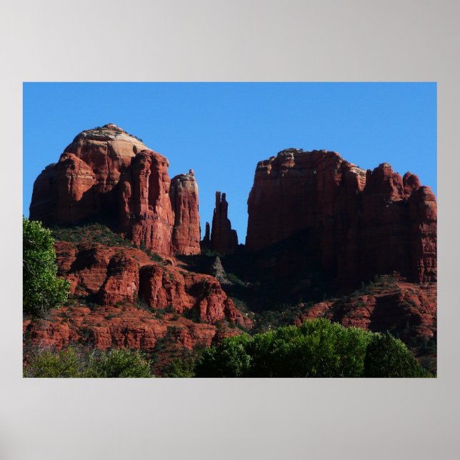Pôster Rochas da Catedral em Sedona Arizona Monumento (Frente)