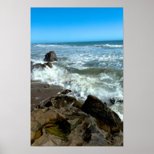Poster Rochas da Praia Moonstone - Cambria, Califórnia