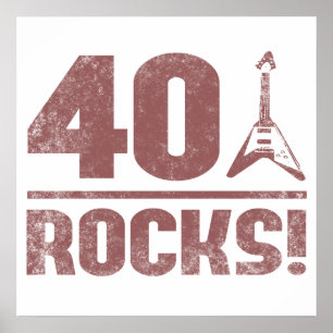 Pôster Rochas do aniversário de 40 anos