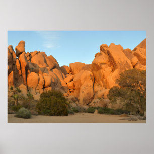 Poster Rochas do Pôr do Sol em Joshua Tree