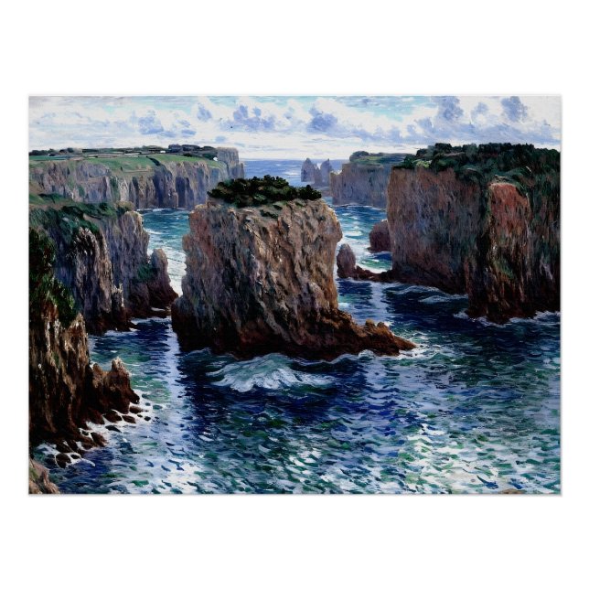 Pôster Rochas em Port-Goulphar, Belle-Île (Frente)