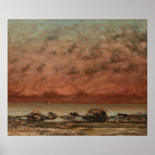 Poster Rochas Negras, Trouville - Gustave Courbet Belas A