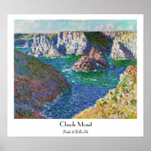 Pôster Rochas no Belle-Ile Claude Monet