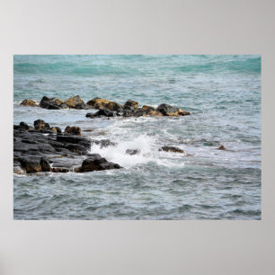 Pôster Rochas no oceano