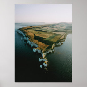 POSTER ROCHAS VELHAS DE HARRY, ILHA DE PURBECK,