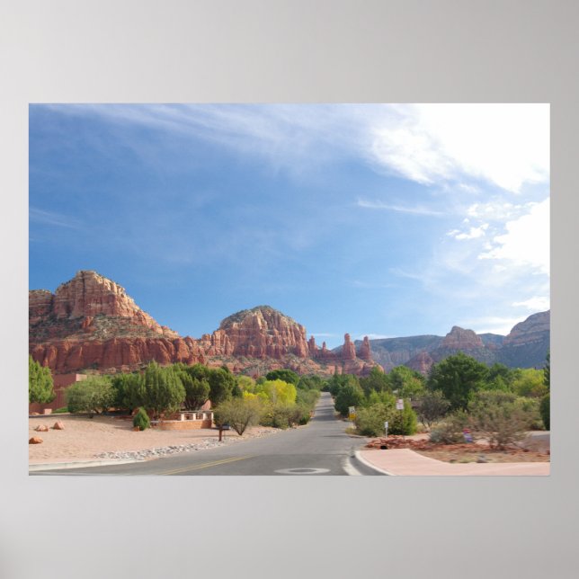 Pôster Rochas Vermelhas de Sedona (Frente)