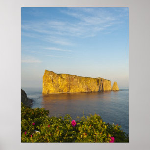Poster Rocher Perce (Rocha Perce), Quebec, Canadá.