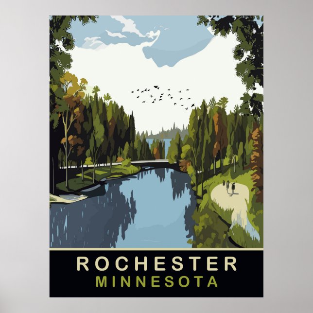 Poster Rochester, Minnesota, Parque, Viagem (Frente)