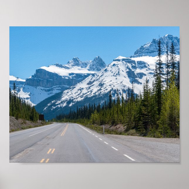 Poster Rochos Canadianos - Icefields Parkway Highway 93 (Frente)