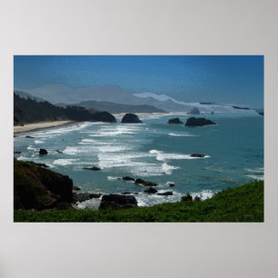 Poster rochoso da costa 36 x 24