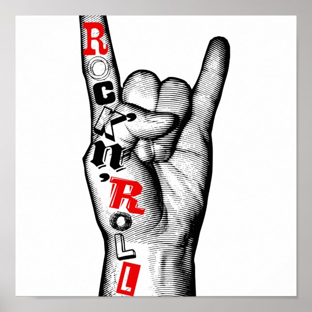 Pôster Rock (Frente)