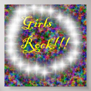 Poster rock1 feminino