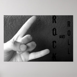 Pôster rock and roll