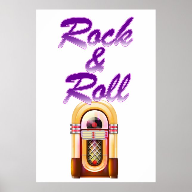 Poster Rock and Roll Jukebox (Frente)