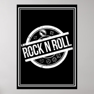 Poster Rock and Roll RPG