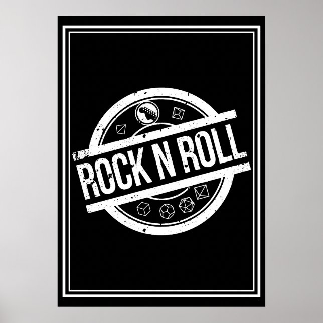 Poster Rock and Roll RPG (Frente)